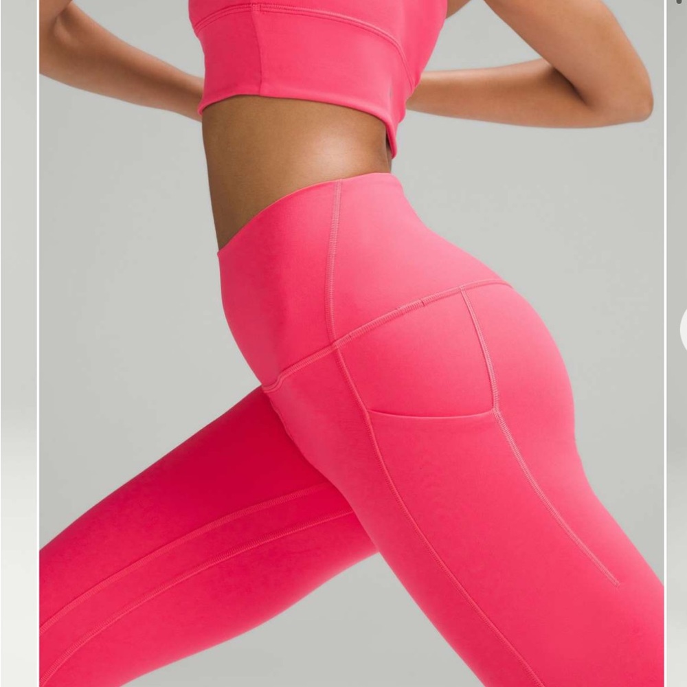 NWT Lululemon Align High-Rise Pant with Pockets 25" Glaze Pink Sz.10 - Picture 3 of 8